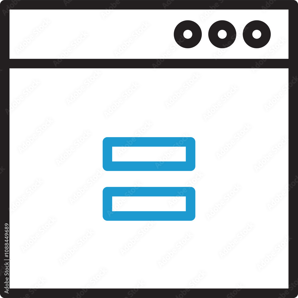 Web and Equation Line Icon
Web and Equation Line Icon