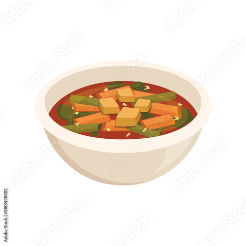 Bowl Soup Vector Illustration - 02