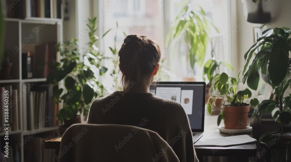 Online Therapy Session: A psychologist conducting a virtual picture Online Therapy Session: A psychologist conducting a virtual picture