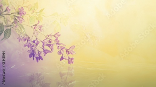 Spring Flowers Reflection.