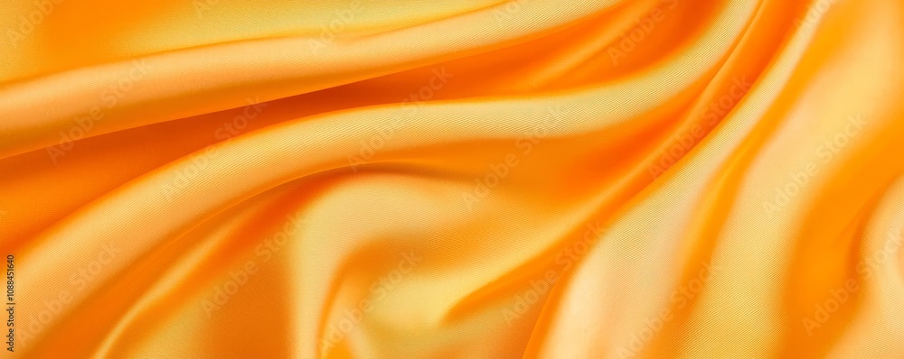 This vibrant orange silk fabric showcases smooth, flowing texture and rich color, perfect for a variety of design and fashion applications. This vibrant orange silk fabric showcases smooth, flowing texture and rich color, perfect for a variety of design and fashion applications.