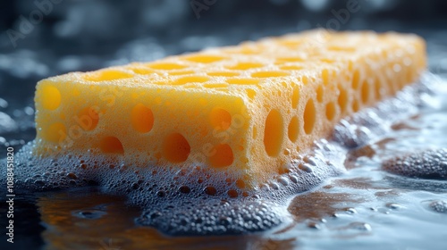 Sponge in Soapy Water photo