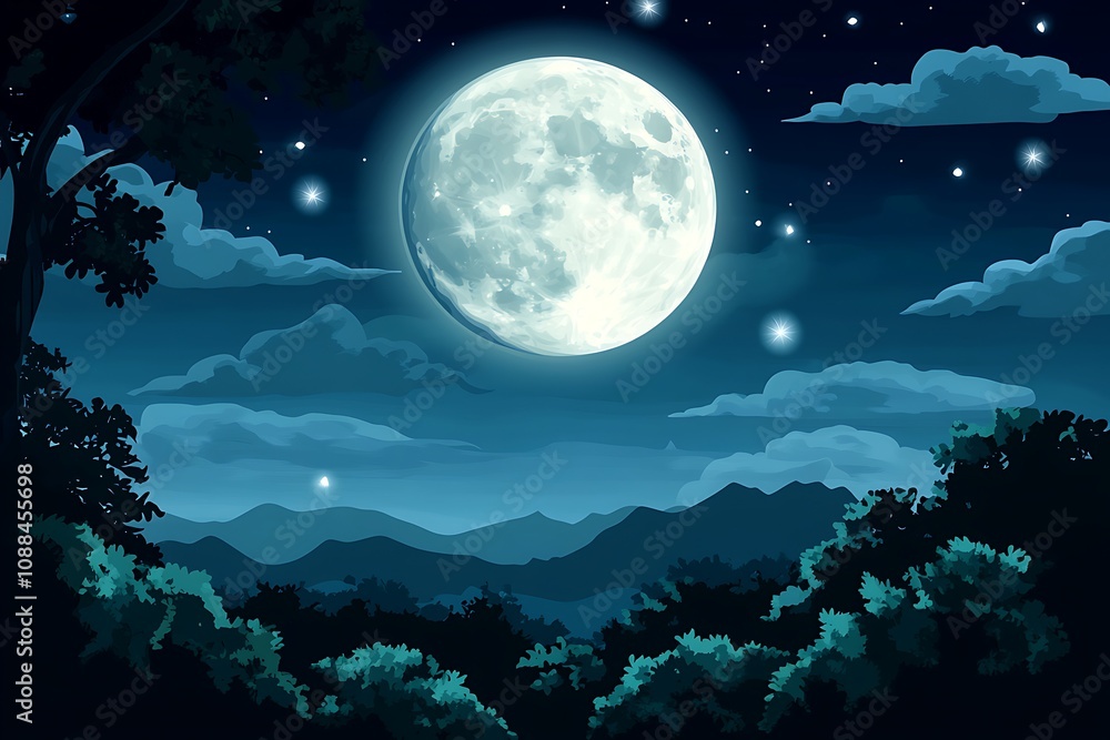 night sky with moon and clouds night sky with moon and clouds