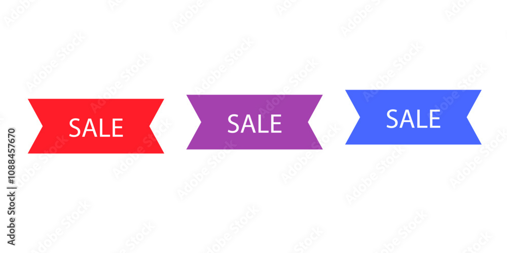Sales badges vectors icon set Sales badges vectors icon set