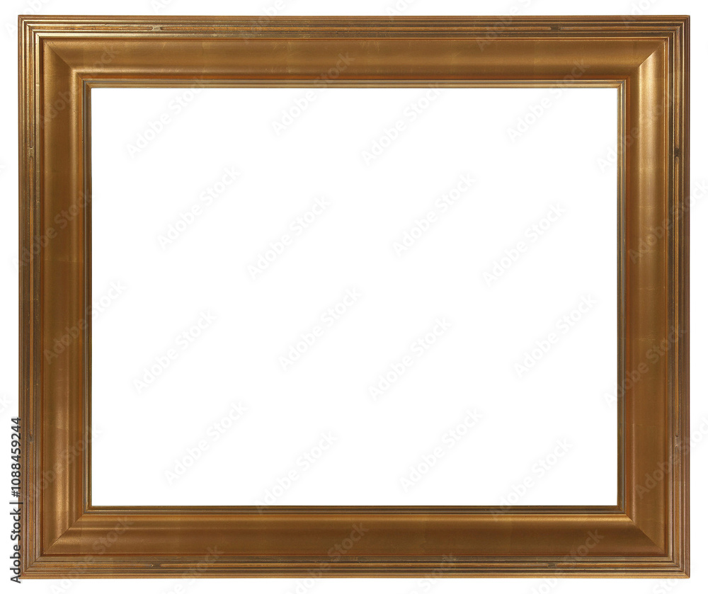 Wide wooden picture frame in PNG format on a transparent background. Wide wooden picture frame in PNG format on a transparent background.