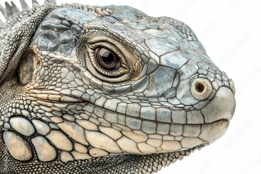 Fototapeta premium Close-up of a lizard's face.