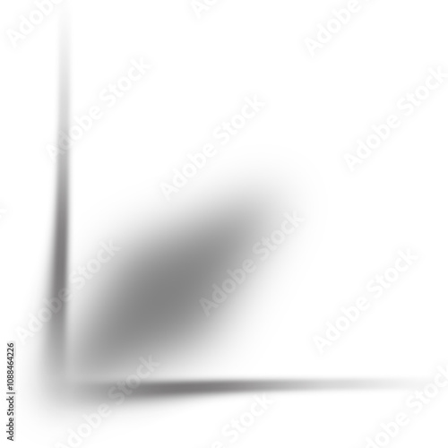 Sombra abstrata suave - PNG com fundo transparente photo