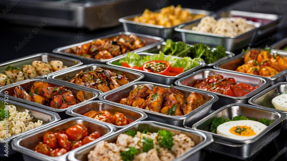 Obraz premium thai food on boxes