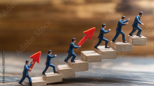 Performance development and growth concept. Business acceleration, business growth, continuous improvement. Growth focused strategy for improving employee effectiveness. Empower employees to succeed.