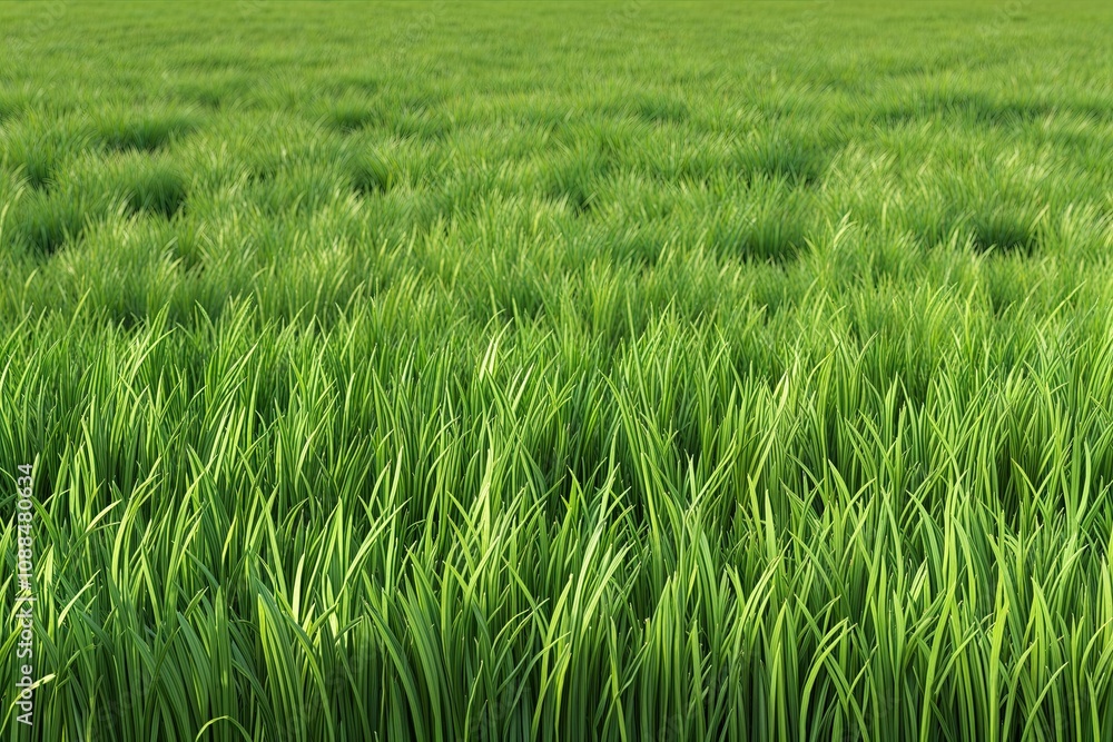 3D Cutout Meadow Grass Field with Lush Greenery and Clear Background 3D Cutout Meadow Grass Field with Lush Greenery and Clear Background