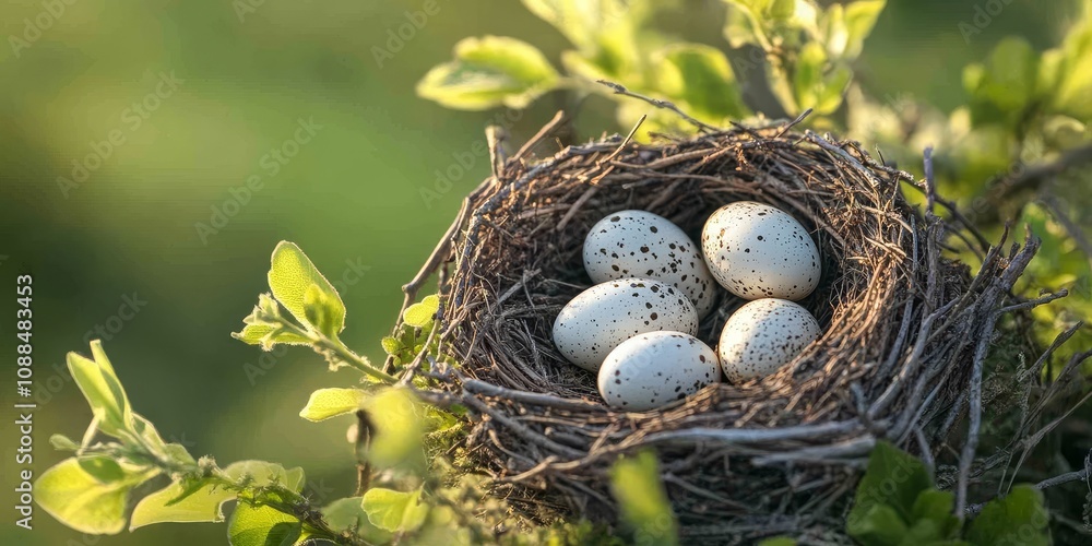 A small bird s nest featuring delicate eggs highlights the beauty of nature. This small bird s nest symbolizes new beginnings, making it a captivating subject for nature enthusiasts. A small bird s nest featuring delicate eggs highlights the beauty of nature. This small bird s nest symbolizes new beginnings, making it a captivating subject for nature enthusiasts.