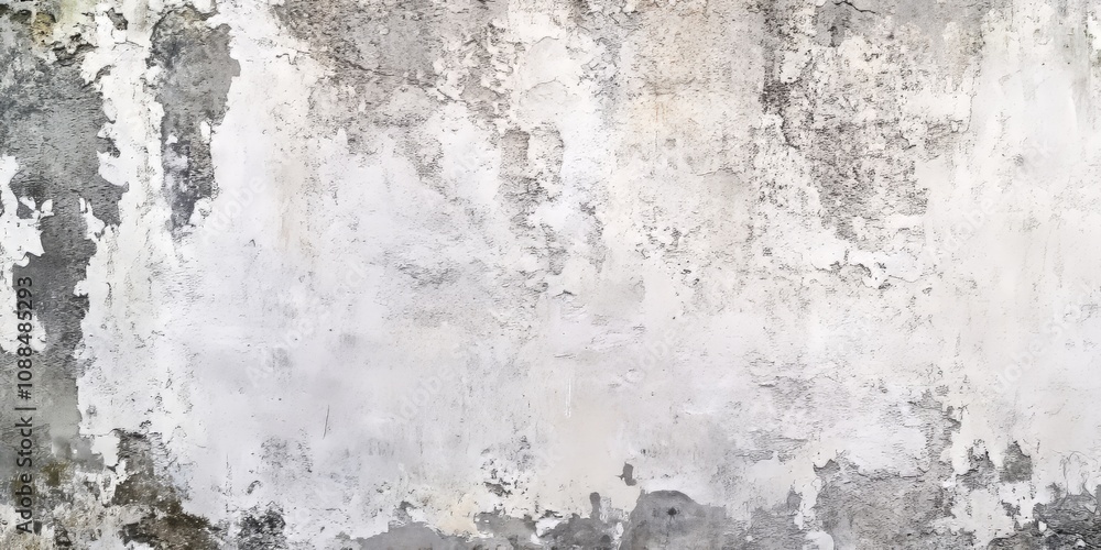 Obraz premium Cement painted wall background featuring a textured gray and white pastel color. This cement wall offers a unique backdrop with a distinctive, artistic cement texture for various creative projects.