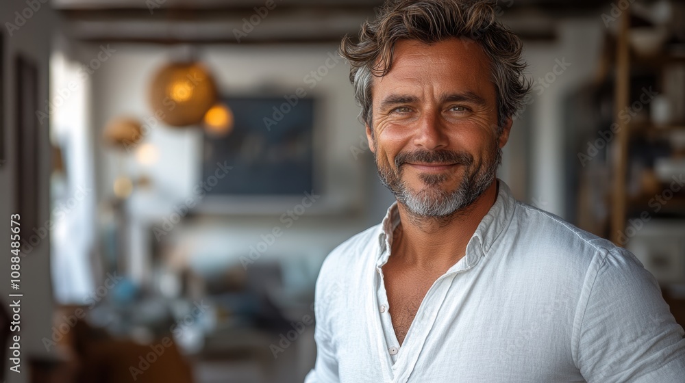 Portrait of a happy entrepreneur with hands in pockets, standing against a white background. Portrait of a happy entrepreneur with hands in pockets, standing against a white background.