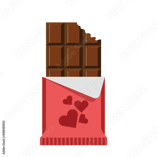 Valentine's Day chocolate illustration