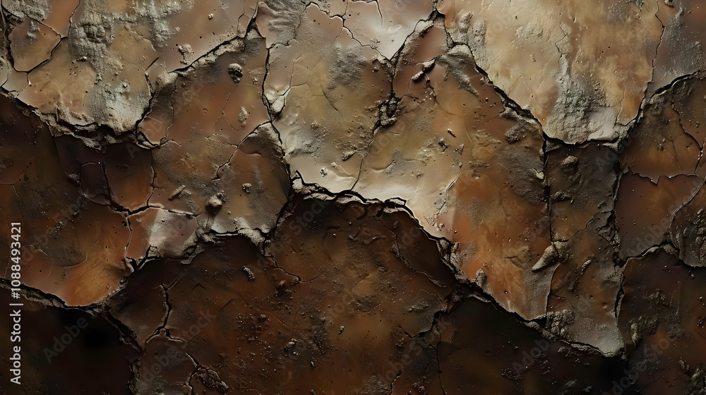 Cracked Brown Abstract Background Cracked Brown Abstract Background