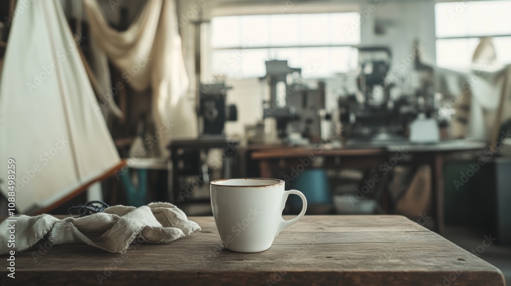 Fototapeta premium Coffee Break in the Workshop.