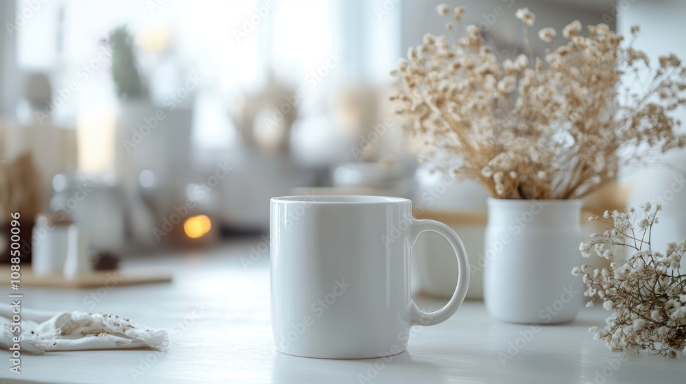 custom made wallpaper toronto digitalWhite Mug Mockup.