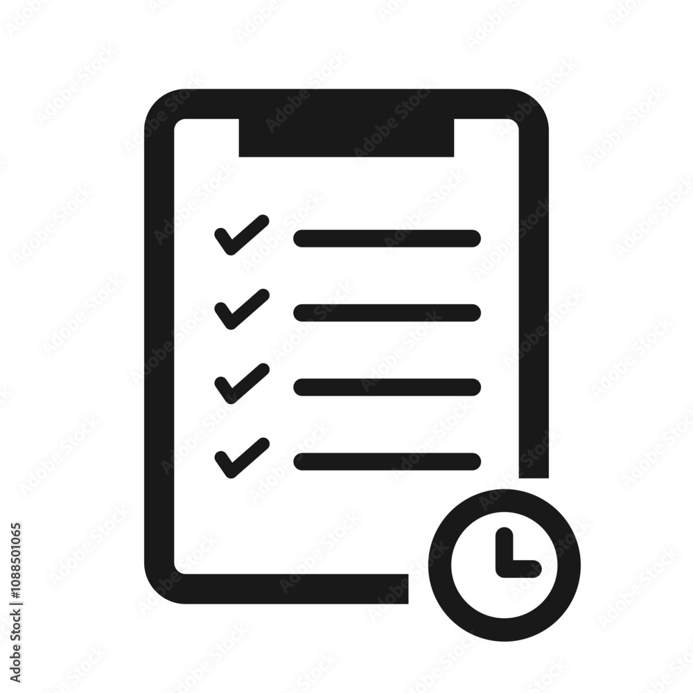Schedule Icon Line Schedule Icon Line