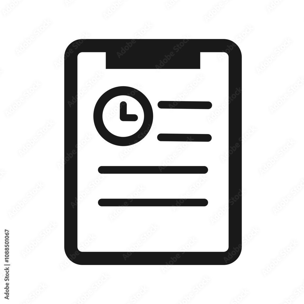 Schedule Icon Line Schedule Icon Line
