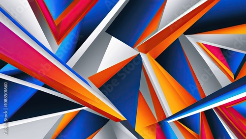 Wallpaper Mural Abstract colorful vector line art design with bright rainbow colors Torontodigital.ca