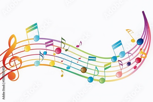 Flat Music Notes Song Melody Tune Musical App Website Icon