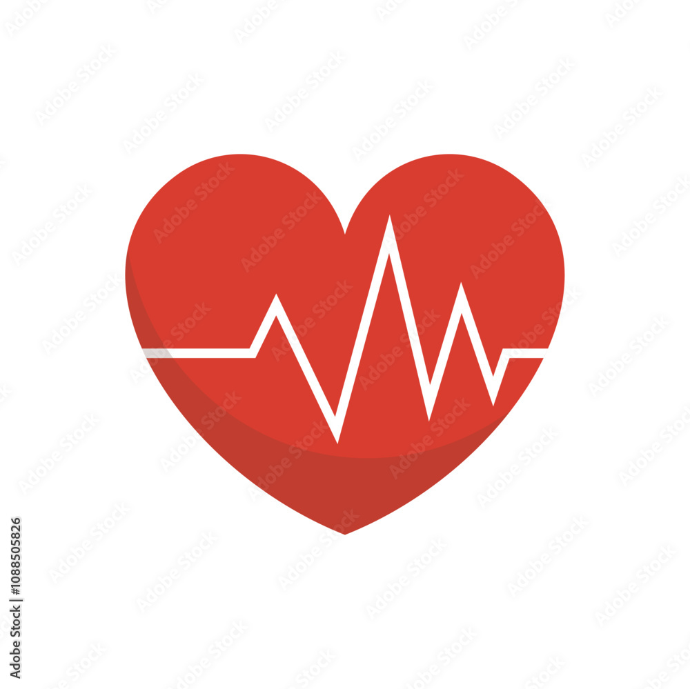 Medical Equipment Vector Illustration - Heart Medical Equipment Vector Illustration - Heart