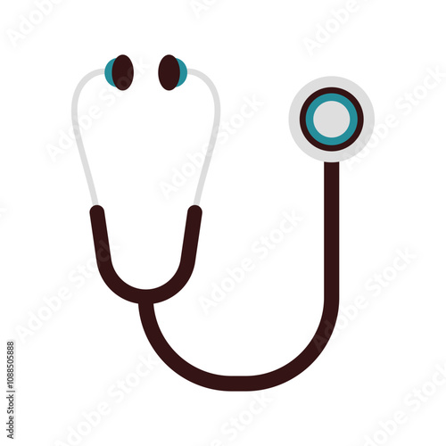 Medical Equipment Vector Illustration - Stethoscope