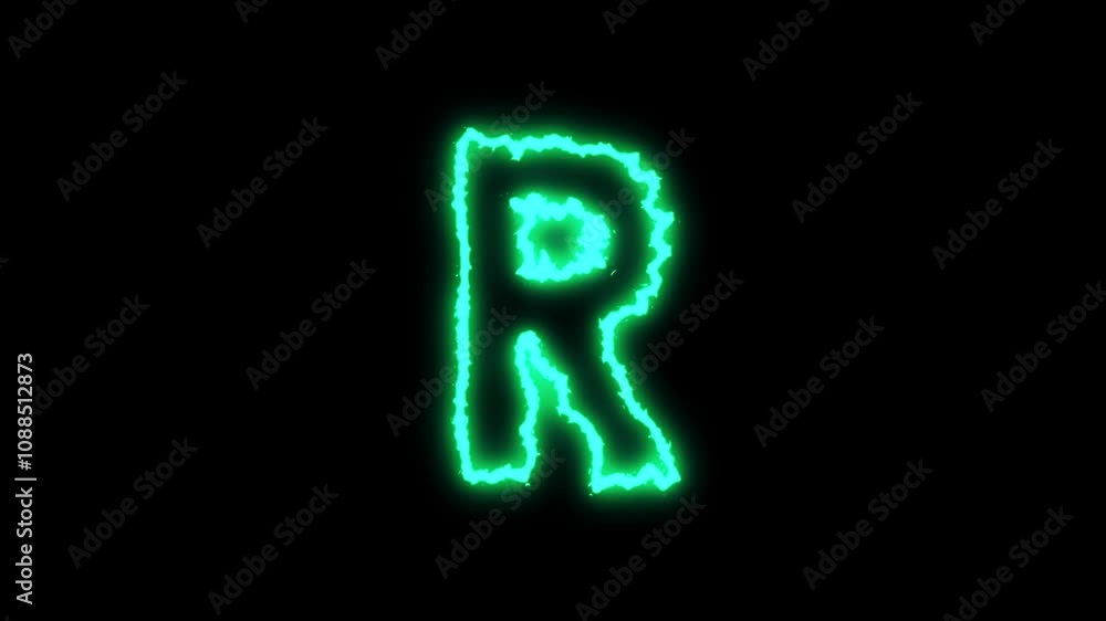 Energize Letter r animation Energize Letter r animation