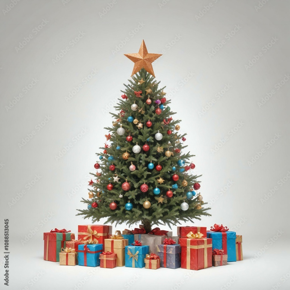 christmas tree with gifts christmas tree with gifts