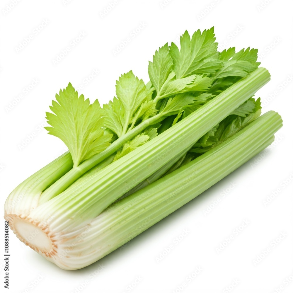 celery isolated on white celery isolated on white
