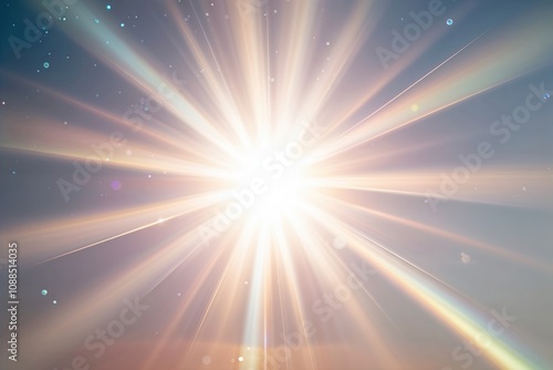 Ethereal Sunbeam Glow with Radiant Illumination and Shimmering Highlights