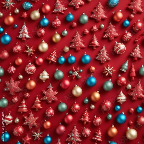 christmas tree decorations pattern