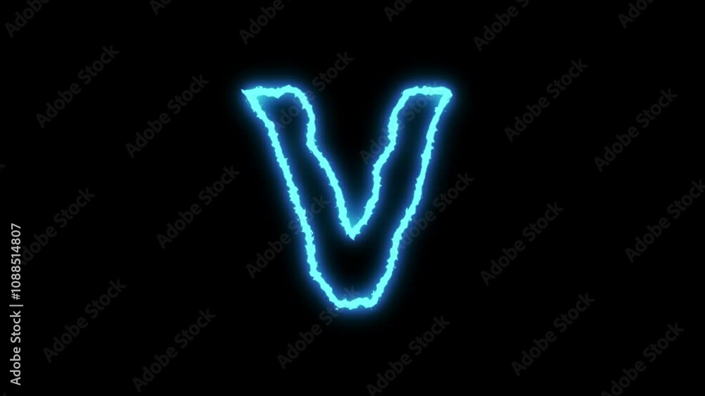 Energize Letter v animation Energize Letter v animation