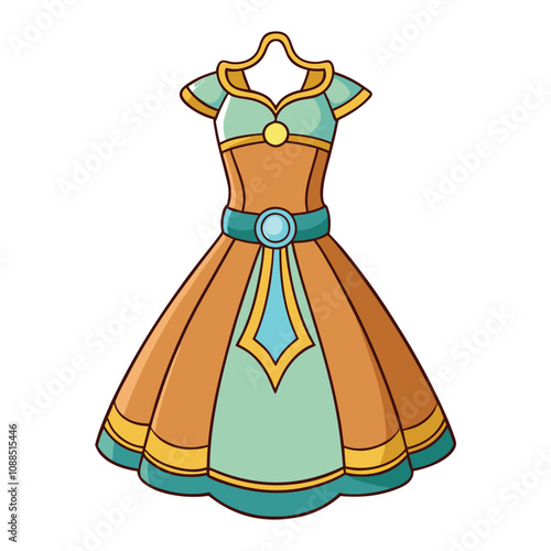 Elegant Designer Dress Illustrations for Fashion Projects and Creative Use