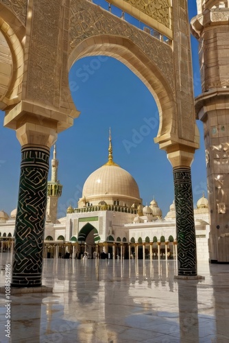 Al Madinah Al Munawwarah Islamic holy place in Saudi Arabia. Al Masjid Al Nabawi, known in English as the 