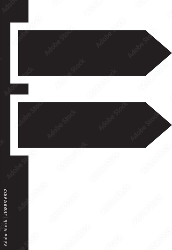 Street Signpost Icon Illustration Street Signpost Icon Illustration