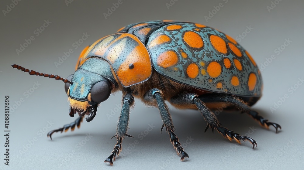 Fototapeta premium Macro Photography of a Colorful Beetle