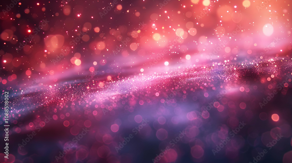 Fototapeta premium Abstract Background with Pink and Purple Bokeh Lights