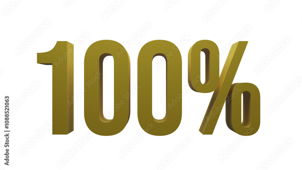 100% 3d gold text on transparent background. 100% 3d gold text on transparent background.