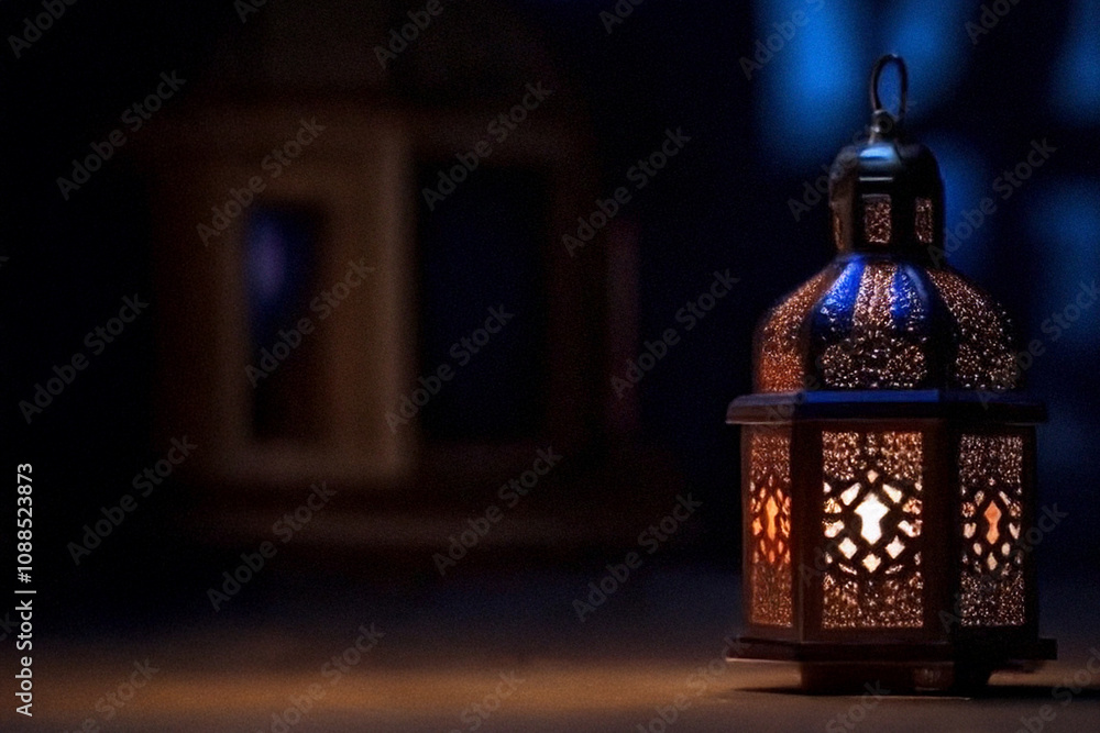 Elegant Lanterns and Decorative Lights for Festive Atmospheres - Ramadan, Christmas and Cozy Home Decor concept. Elegant Lanterns and Decorative Lights for Festive Atmospheres - Ramadan, Christmas and Cozy Home Decor concept.