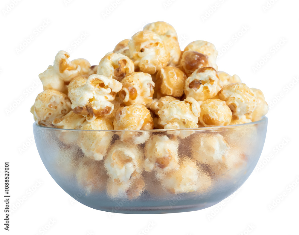 popcorn in a bowl isolated popcorn in a bowl isolated