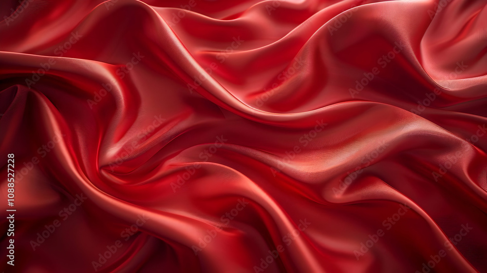 Red Satin Drape Abstract Background Red Satin Drape Abstract Background