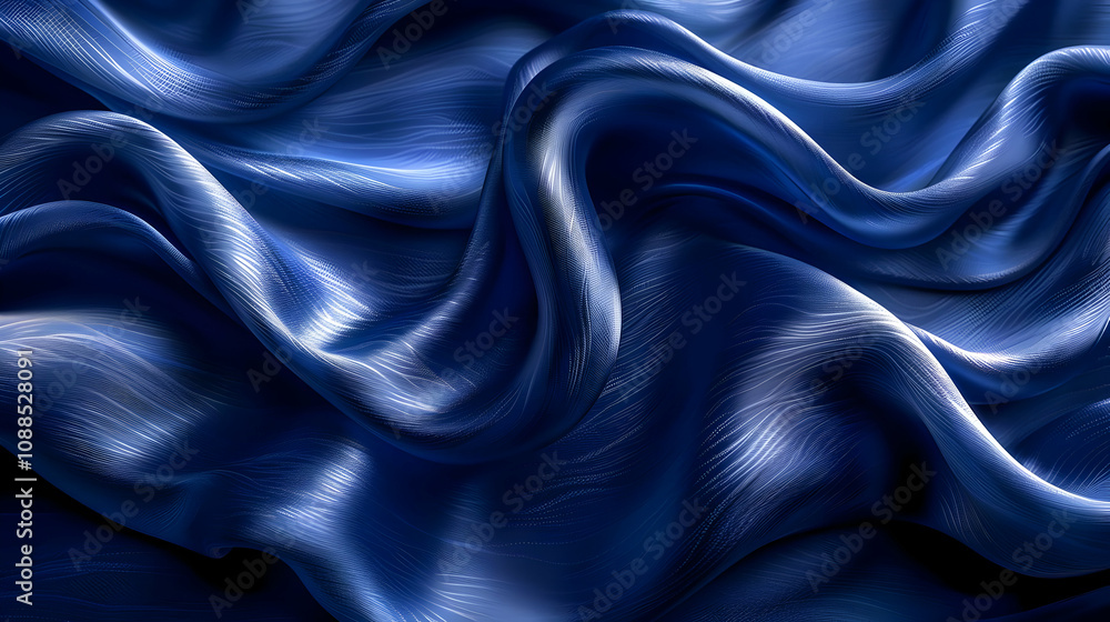 Obraz premium Abstract Blue Waves Background