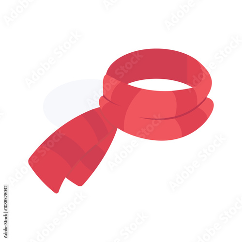 A cozy red scarf for warmth and style during winter