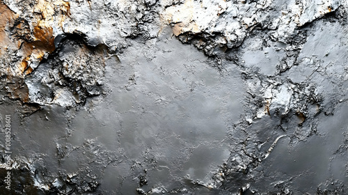 Wallpaper Mural Abstract Background with Silver and Gold Cracked Texture Torontodigital.ca