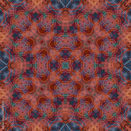 Seamless beautiful pattern. The texture is abstract. The background is symmetrical and repeats