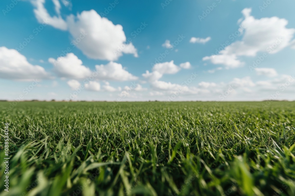 Green grass growing in field under cloudy sky during daytime Green grass growing in field under cloudy sky during daytime