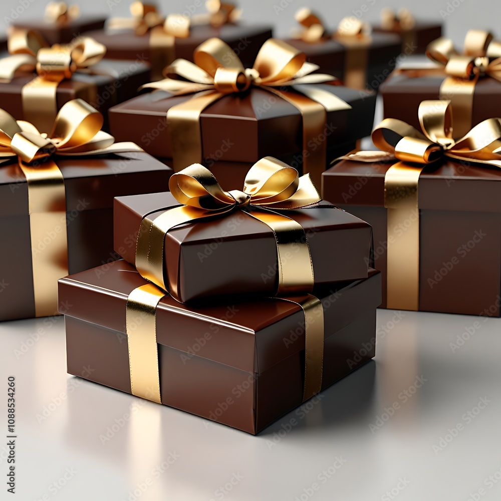 Wrapped Birthday Chocolates with Ribbon Wrapped Birthday Chocolates with Ribbon