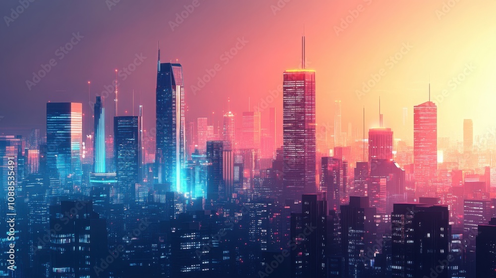 futuristic cityscape with innovative architecture, skyscrapers and advanced building designs futuristic cityscape with innovative architecture, skyscrapers and advanced building designs