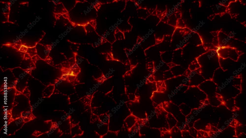 Abstract 3d Sci fi red particle animation Abstract 3d Sci fi red particle animation